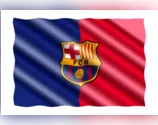 Bandeira do time de futebol Barcelona
