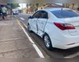 Acidente entre dois carros é registrado no centro de Apucarana