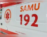 Ambulância do Samu atendeu o homem e levou para UPA