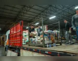 Caminhões com doações chegam ao município de Santa Cruz do Sul em RS