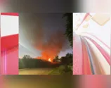 Casa abandonada é consumida pelo fogo em Marilândia do Sul
