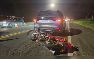 Motociclista bateu na traseira de T-Cross