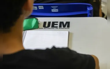 Sala de aula da Universidade Estadual de Maringá (UEM).