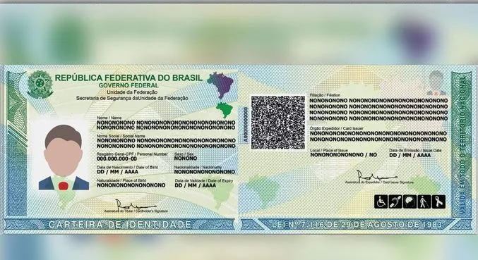 Nova carteira de identidade começa a ser emitida em todo o Brasil
