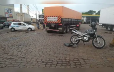 Motociclista fica ferido em acidente na Avenida Maracanã; Vídeo