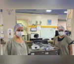 Paciente recebe alta do setor Covid-19 e doa aparelho