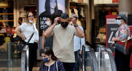 Israel retoma uso de máscara em locais públicos