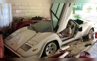 Jovem norte-americano acabou se surpreendendo quando se deparou, com um Lamborghini Countach 1981
