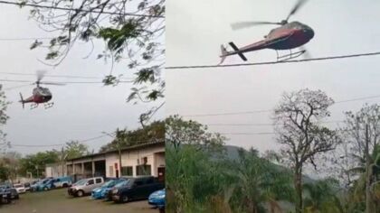 Homens rendem piloto de helicóptero e tentam resgatar preso