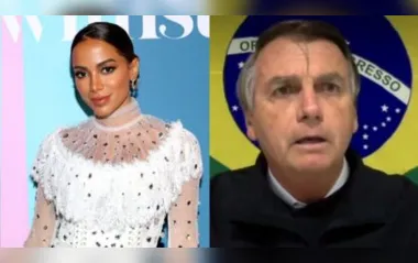 Bolsonaro manda indireta para Anitta e cantora rebate