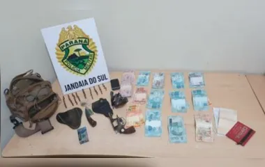 Comerciante de Jandaia é preso com armas, maconha e dinheiro