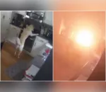 Casa pega fogo após cachorro conseguir ligar chamas do fogão