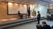Sergio Moro participou de um evento na Cidade Canção, na noite dessa quinta-feira (23)
