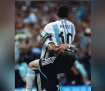 Atacante abriu o placar na vitória que colocou os argentinos nas quartas de final do Mundial
