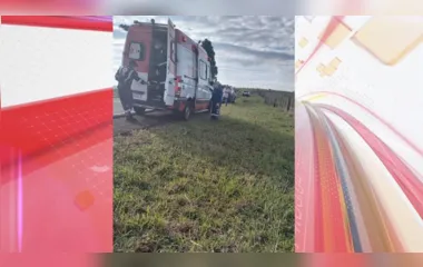 Jovem fica ferido após acidente na Rodovia do Milho