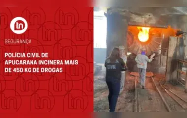 Polícia Civil de Apucarana incinera mais de 450 kg de drogas