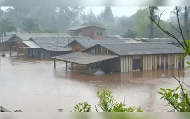 Chuva forte causou estragos em cidades do RS