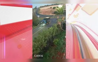 Caminhão desceu a rua de acesso ao Pirapó