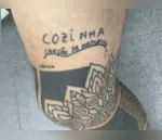 Tatuagem que Gustavo Teixeira fez para homenagear o pai