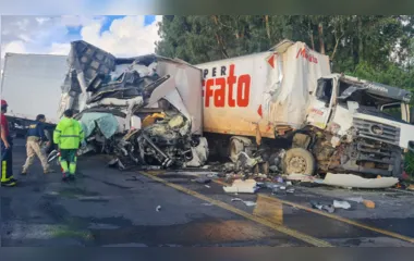Morre segunda vítima de acidente entre caminhões na Serra do Cadeado