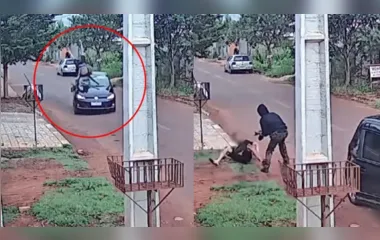 Homem é perseguido, atropelado e baleado durante crime no PR; vídeo