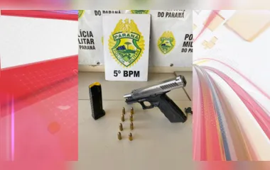 PM recolhe armamento encontrado em parque de Londrina