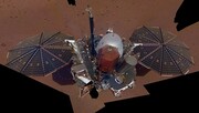 NASA/JPL-CALTECH - A sonda marciana InSight tira selfie com um câmera instalada no braço robótico